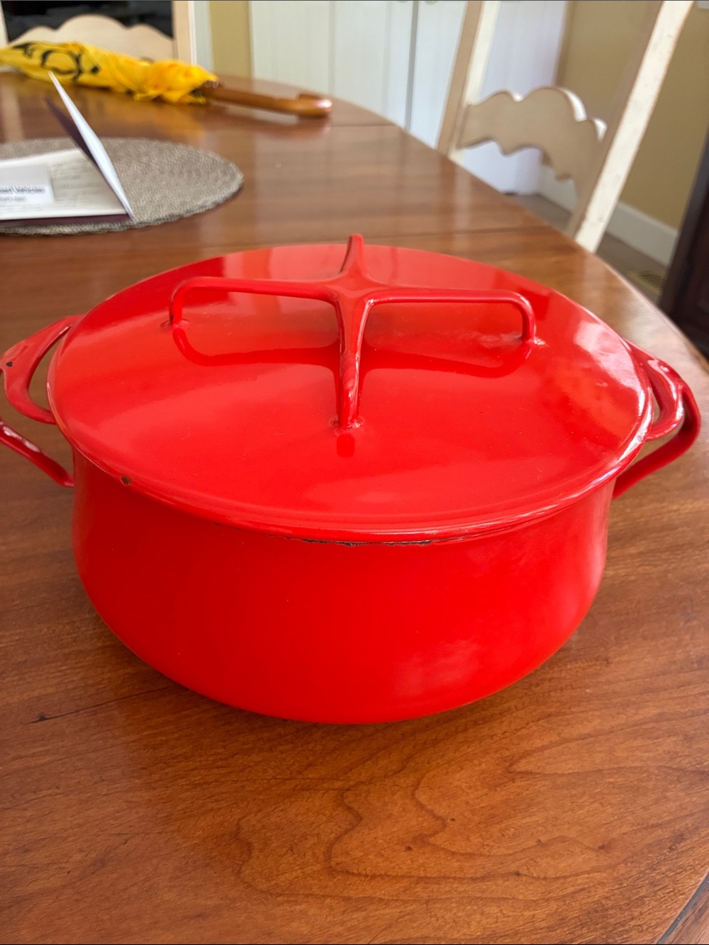 Vintage Dansk Enameled Cast Iron Pot